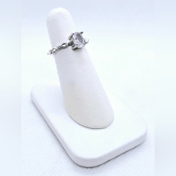 Sterling Silver Wedding Anniversary Engagement 2 Carat Oval Moissanite D… - Picture 3 of 10